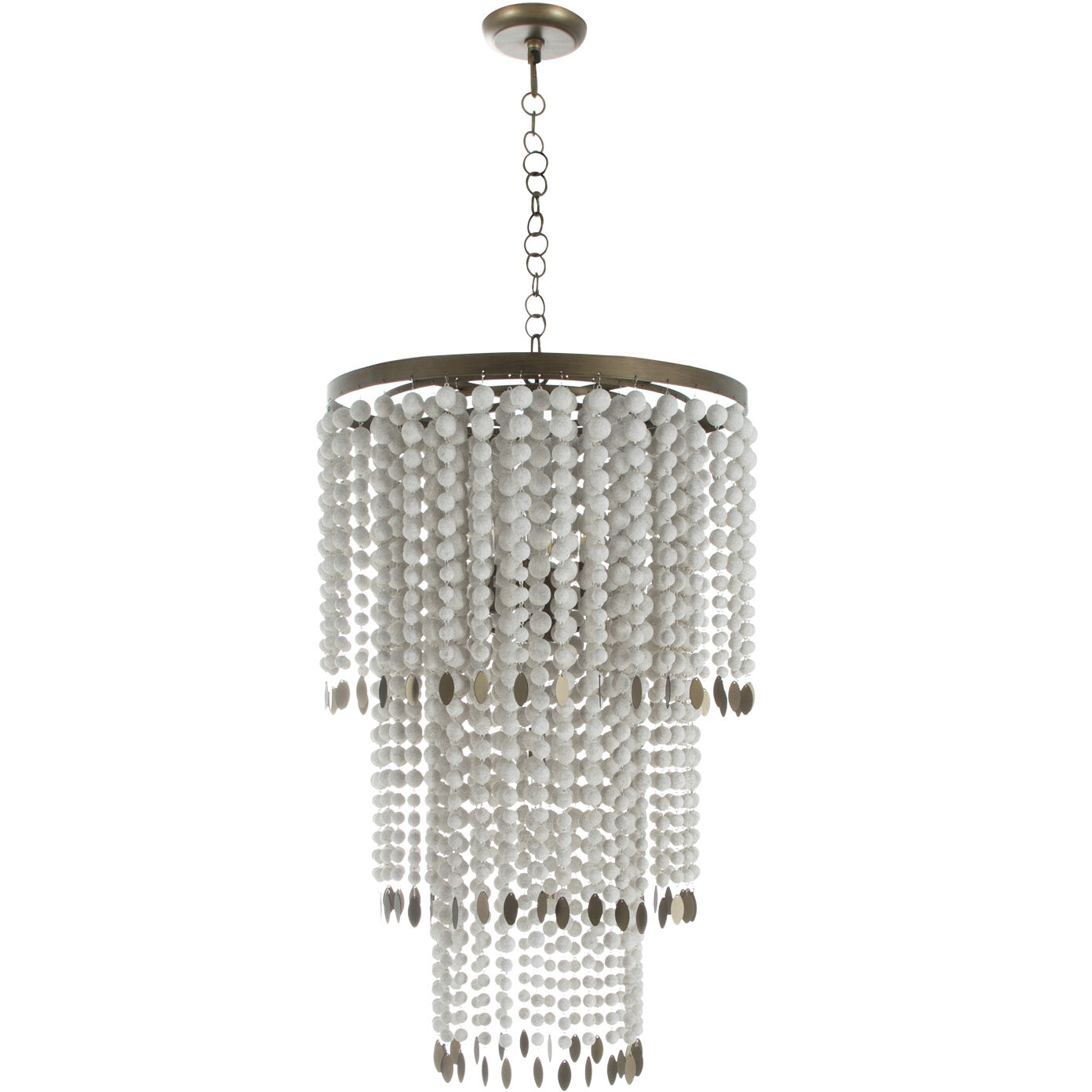 Dolores 4 Light 25.75 inch Antique Grey / Brushed Brass Chandelier Ceiling Light