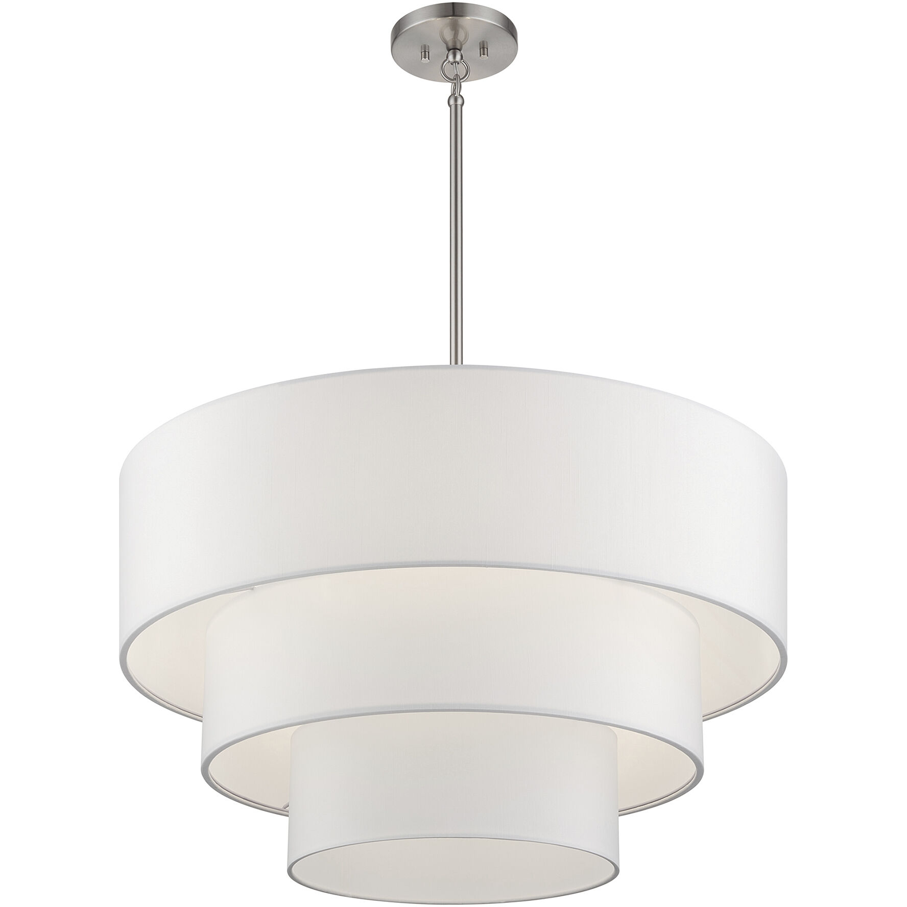 Manorwood 5 Light 28 inch Brushed Nickel Pendant Chandelier Ceiling Light
