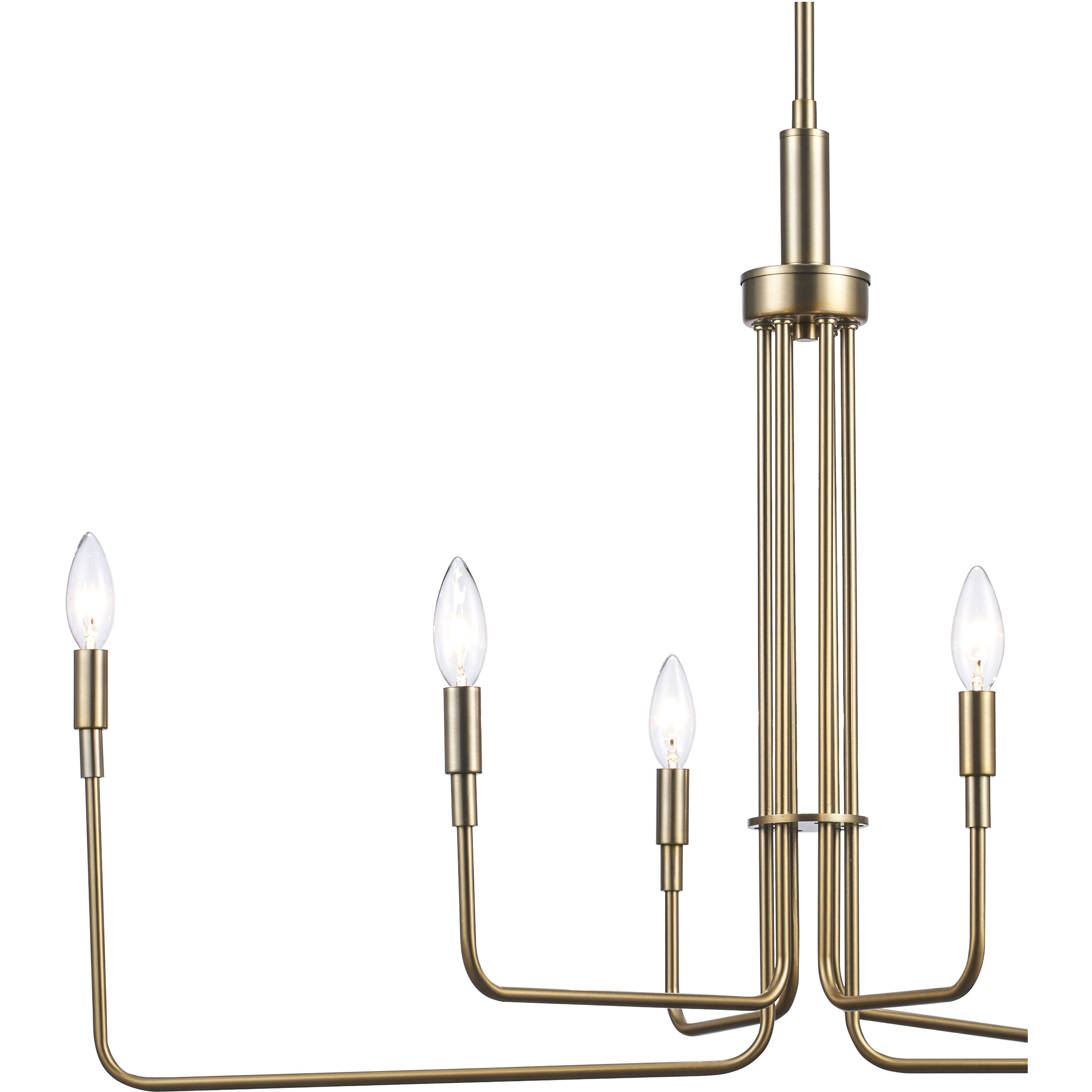 Juniper 6 Light 36 inch Antique Gold Chandelier Ceiling Light