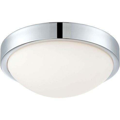 Sydney LED 10.3 inch Chrome with White Flush Mount Ceiling Light