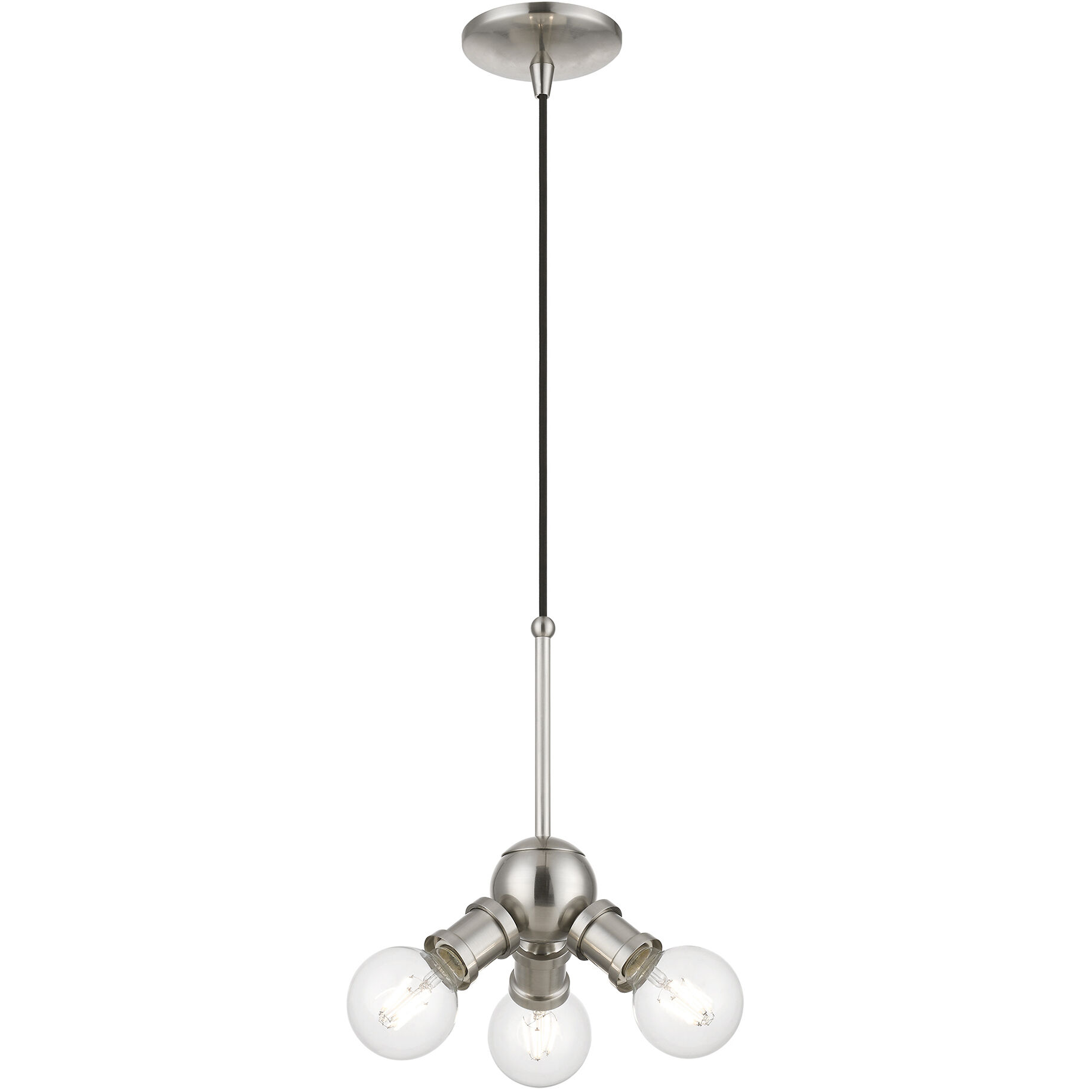 Lansdale 3 Light 7 inch Brushed Nickel Pendant Ceiling Light
