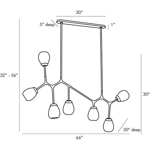 Smyth Linear Chandelier Ceiling Light