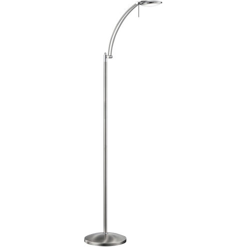 Dessau 51 inch 5 watt Nickel-Matte Floor Lamp Portable Light, with Adjustable Head