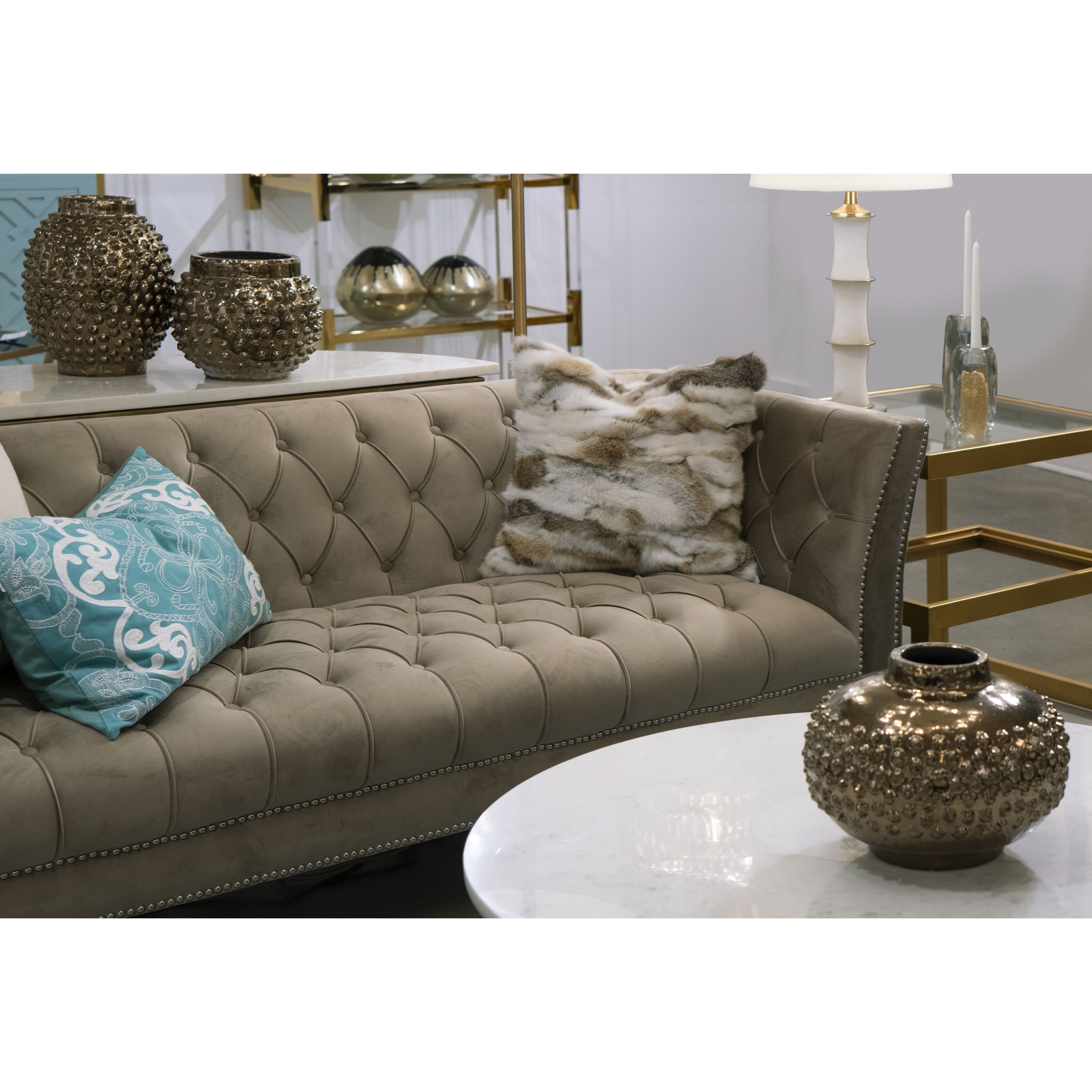 Dorus 12.75 X 9.75 inch Vase in Gold