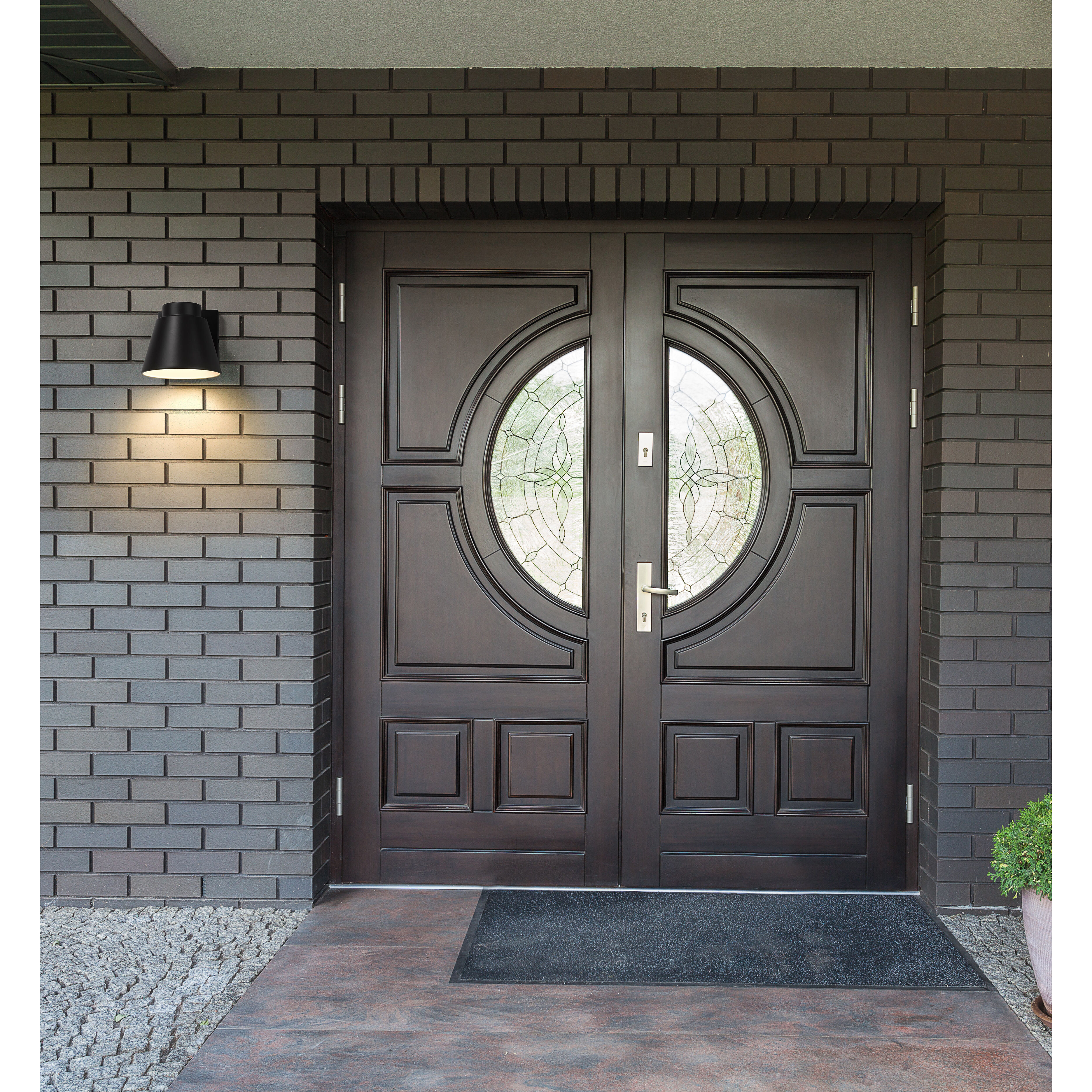 Asher LED 5 inch Oil Rubbed Bronze Outdoor Wall Light