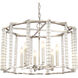 Carson 6 Light 28 inch Polished Nickel Lantern Chandelier Ceiling Light