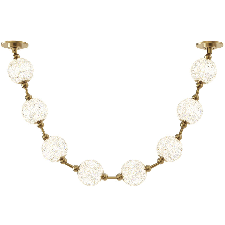 Marni Pendant Ceiling Light in Natural Brass