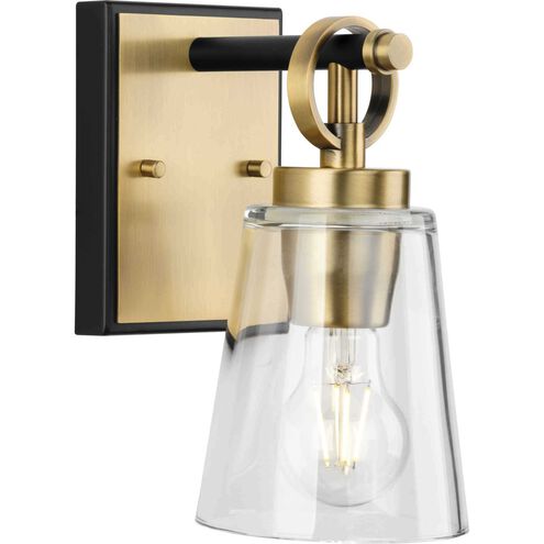 Cassell 1 Light 4.75 inch Vintage Brass Bathroom Vanity Light Wall Light