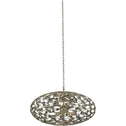 Gemini 6 Light 32 inch Champagne Gold Pendant Ceiling Light