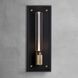 Caged Wet LED 19.21 inch Black / Brass Outdoor Wall Lighting