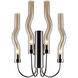 Meduse 4 Light 15 inch Polished Nickel Wall Sconce Wall Light