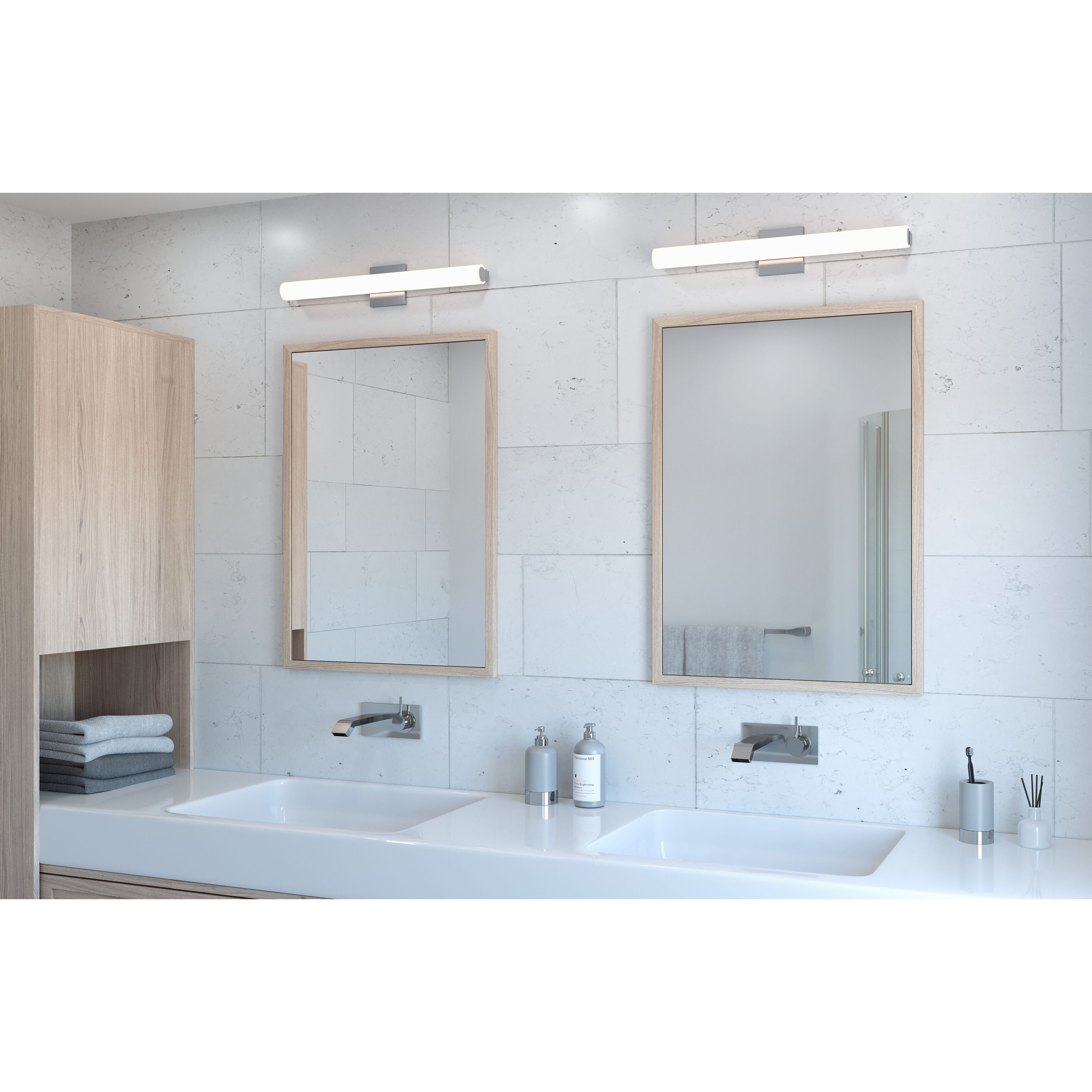 Sonneman 2430.13 FT LED Bath Bar Tubo Slim LED Satin Nickel