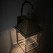 Dorset 1 Light 29.5 inch Coastal Dark Smoke Outdoor Sconce in Seeded Clear, Large
