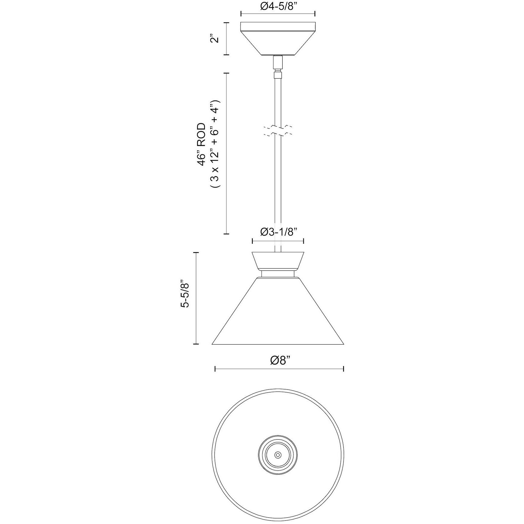 Alora Mood Halston Pendant Ceiling Light in Matte Black