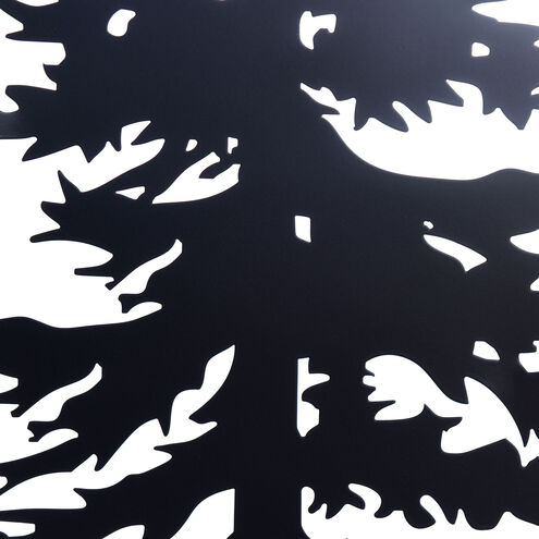 Cypress II Matte Black-Laser Cut Wall Art