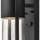 Shelter LED 12 inch Black Outdoor Wall Sconce