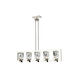 Horizon 5 Light 5 inch Polished Nickel Chandelier Ceiling Light