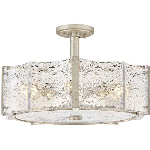 Florian 5 Light 20.25 inch Glacial Semi-flush Mount Ceiling Light