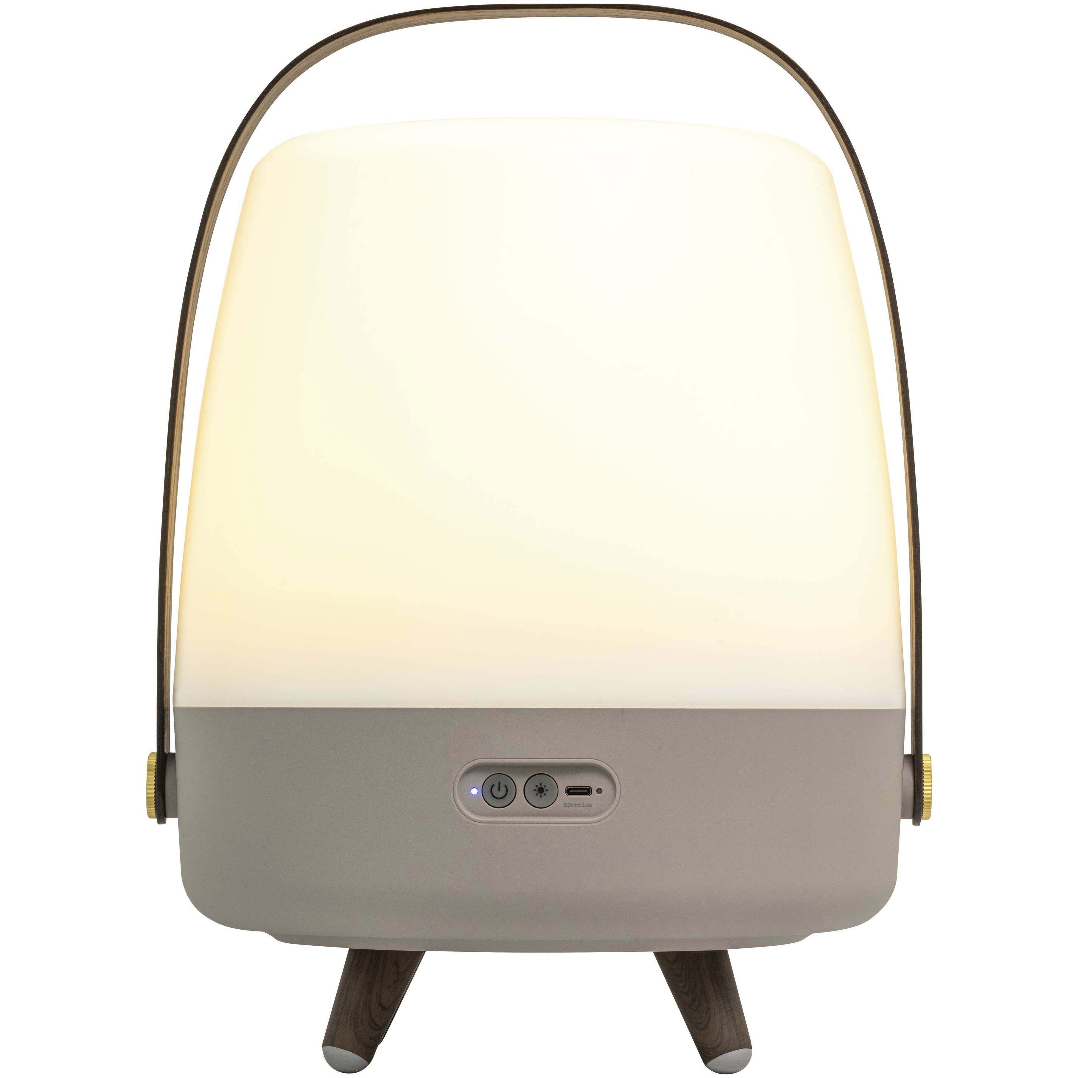 Lite Up Play 15.75 X 11.4 inch Earth Light Brown Taupe Portable Speaker Lamp in Earth Light Brown/Taupe, Kooduu