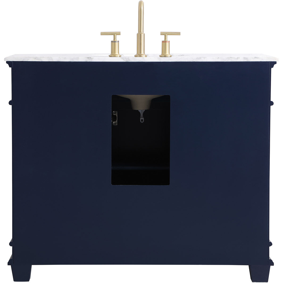 Wesley 42 X 21.5 X 35 inch Blue Vanity Sink Set
