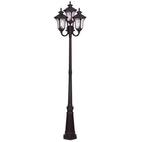 Oxford 4 Light 93 inch Bronze Outdoor 4 Head Post