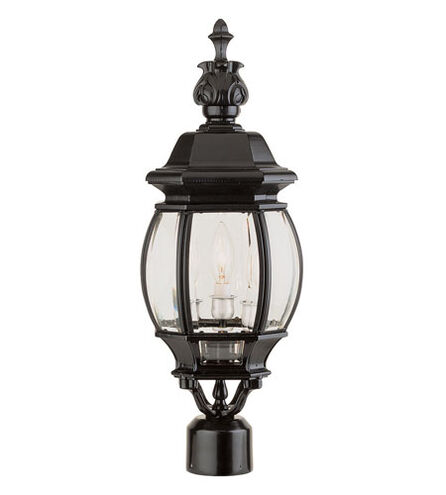Parsons 3 Light 22 inch Black Outdoor Postmount Lantern