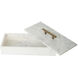 Anita 14.5 X 6 inch White/Gold Decorative Box