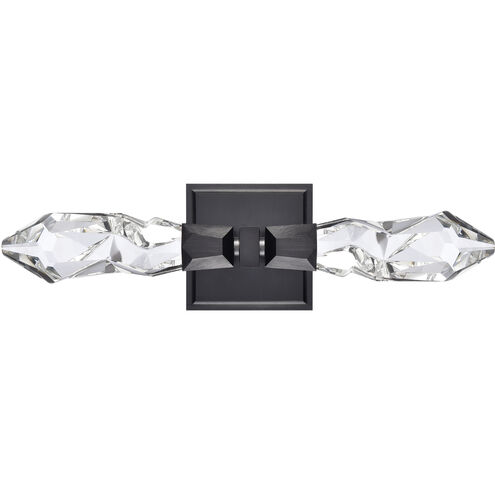 Angelus 2 Light 5.13 inch Satin Brushed Black Wall Sconce Wall Light
