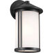 Lombard 1 Light 12.75 inch Black Outdoor Wall Sconce, Medium