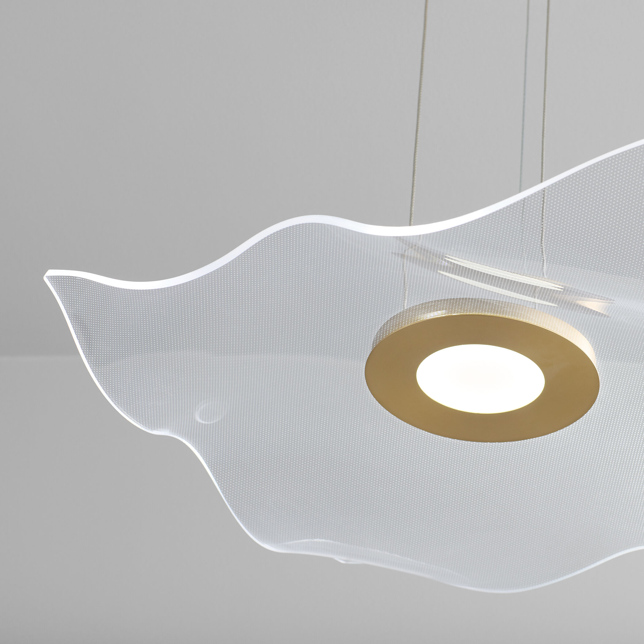 Medusa LED 20 inch Aged Brass Pendant Ceiling Light