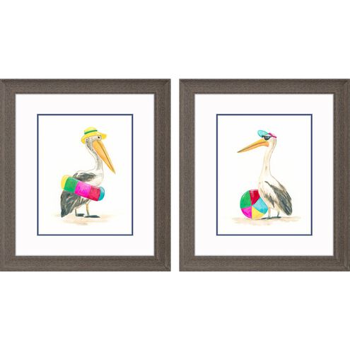 Animals Collection Rustic Wood Grain Framed Art