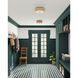 Brownell LED 14 inch Natural and Blacksmith Flush Mount Ceiling Light