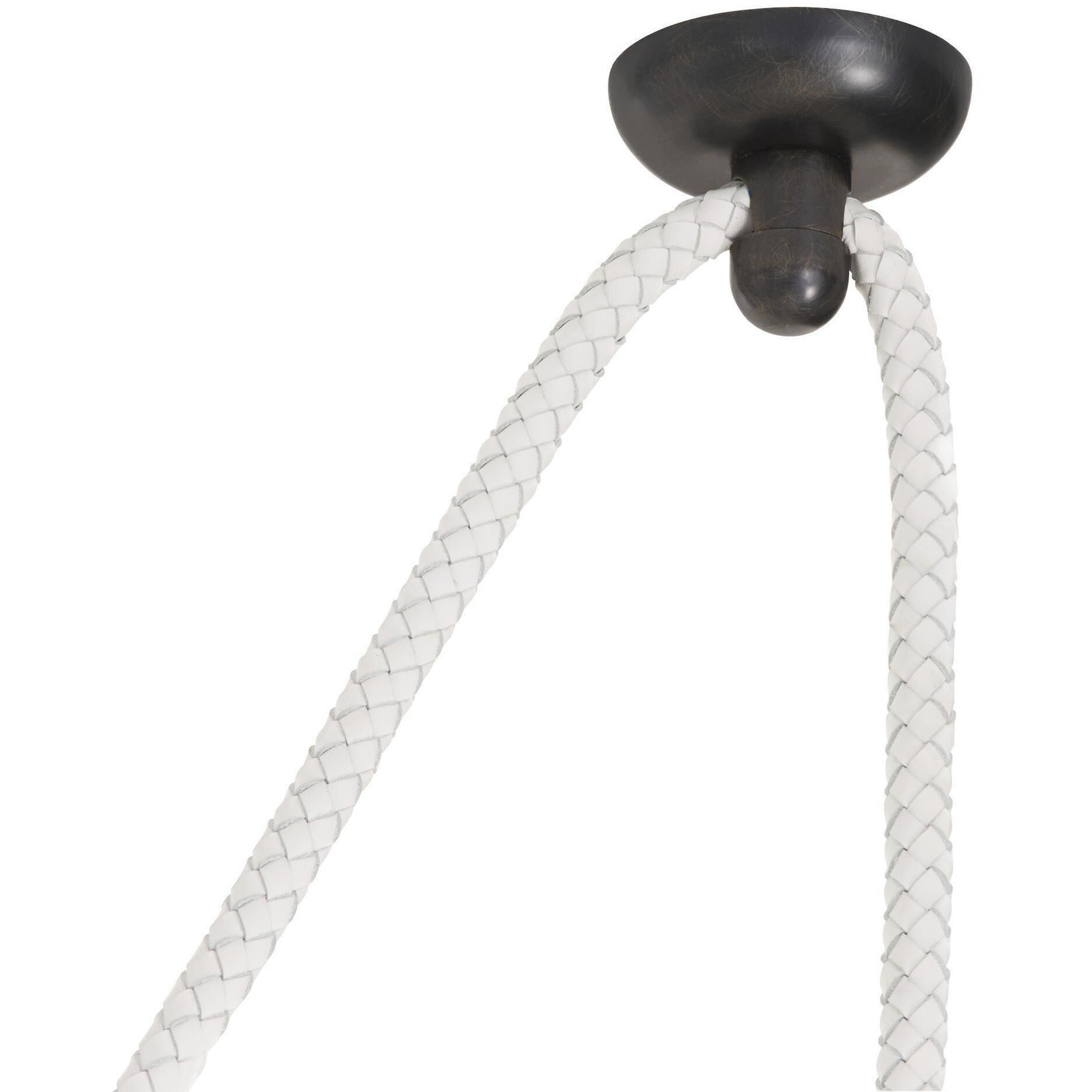 Leandra 1 Light 8 inch White Swag Pendant Ceiling Light