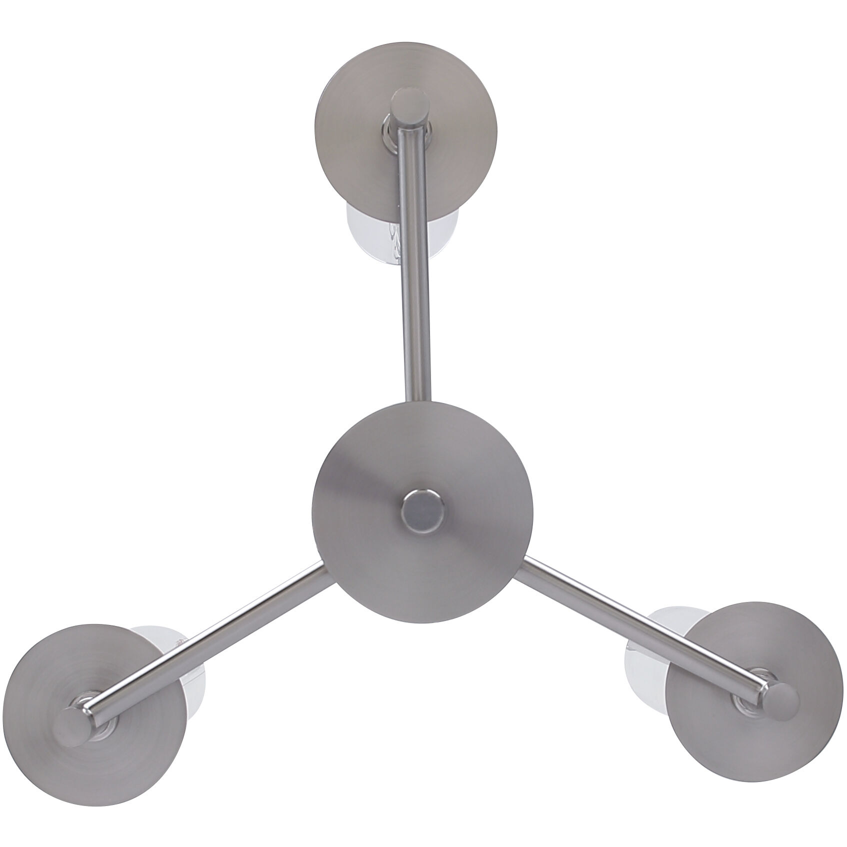 Benson 3 Light 16 inch Brushed Nickel Chandelier Ceiling Light