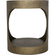 Eclipse 26 X 22 inch Aged Brass Side Table, Round