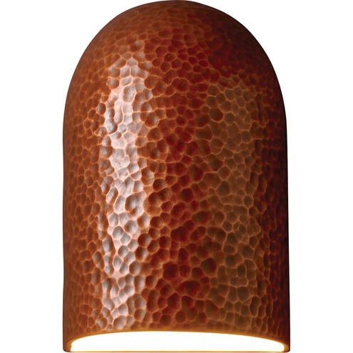 Ambiance Domed Cylinder 1 Light 6 inch Antique Patina ADA Wall Sconce Wall Light in Incandescent, Small