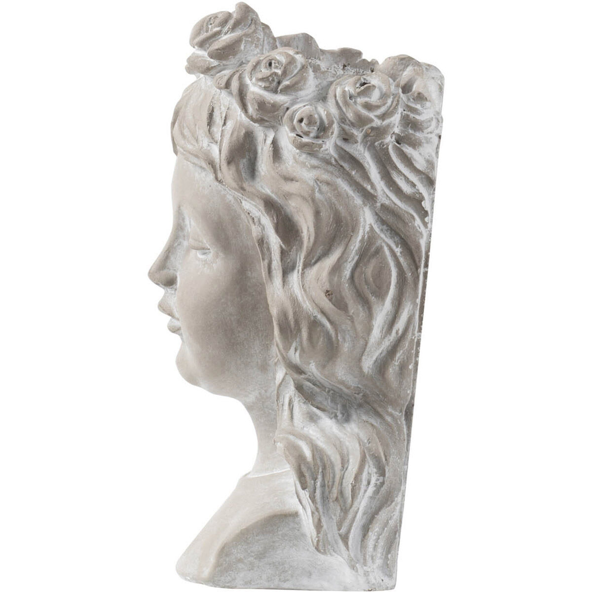 Garden Whitewash Stone Wall Planter