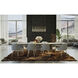 Link 10 Light 44.5 inch Modern Brass Pendant Ceiling Light in Clear with White Threading, Rectangular