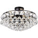 Savannah 5 Light 18 inch Black Flush Mount Ceiling Light
