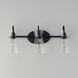 Ava 3 Light 22 inch Black Bath Vanity Wall Light