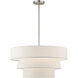 Chandler 4 Light 23 inch Brushed Nickel Pendant Chandelier Ceiling Light