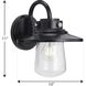 Tremont 1 Light 11 inch Matte Black Outdoor Wall Lantern, Medium