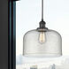 Franklin Restoration Bell 1 Light 12 inch Matte Black Mini Pendant Ceiling Light in Incandescent, Seedy, Franklin Restoration