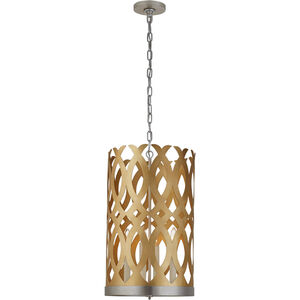Visual Comfort Julie Neill Ingrid 4 Light 15 inch Gild and Burnished Silver Leaf Chandelier Ceiling Light, Tall JN5045G/BSL - Open Box