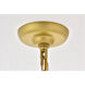 Selene 1 Light 10 inch Brass Pendant Ceiling Light
