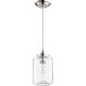 Fort Worth 1 Light 5.75 inch Satin Nickel Mini Pendant Ceiling Light