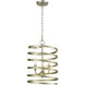 Whirlwind 3 Light 13 inch Aged Silver Pendant Ceiling Light