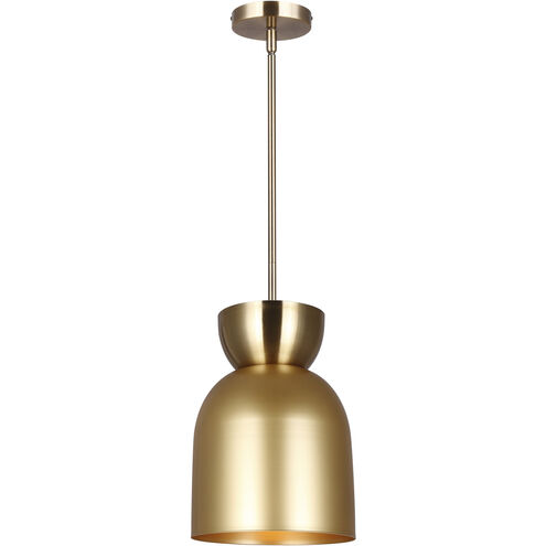 Aurea 1 Light 9 inch Gold Pendant Ceiling Light