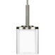 Mast 1 Light 6 inch Brushed Nickel Mini-Pendant Ceiling Light