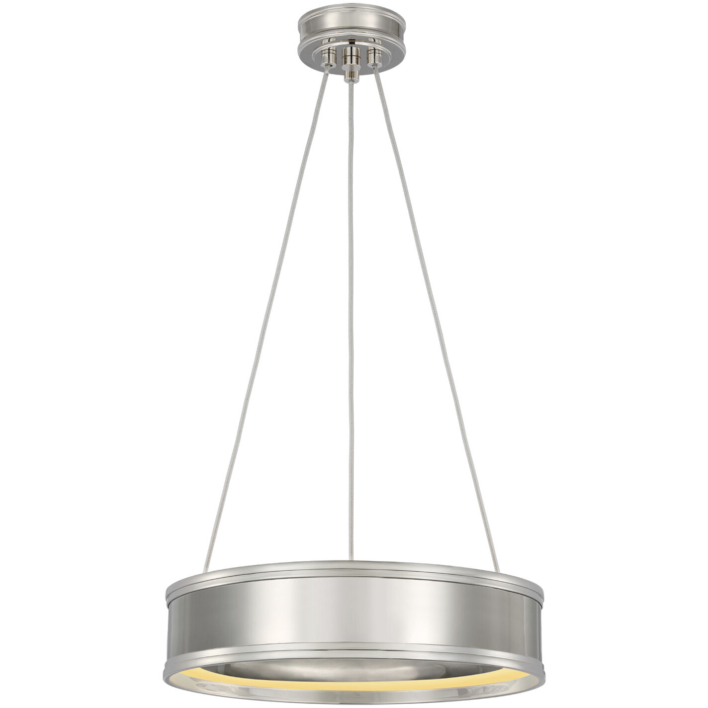 Chapman & Myers Connery LED 14 inch Polished Nickel Ring Pendant Ceiling Light